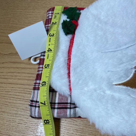 Rustic Christmas Stocking Mrs Santa Claus 3-D Country Plaid w Fur Hobby Lobby - Picture 7 of 7